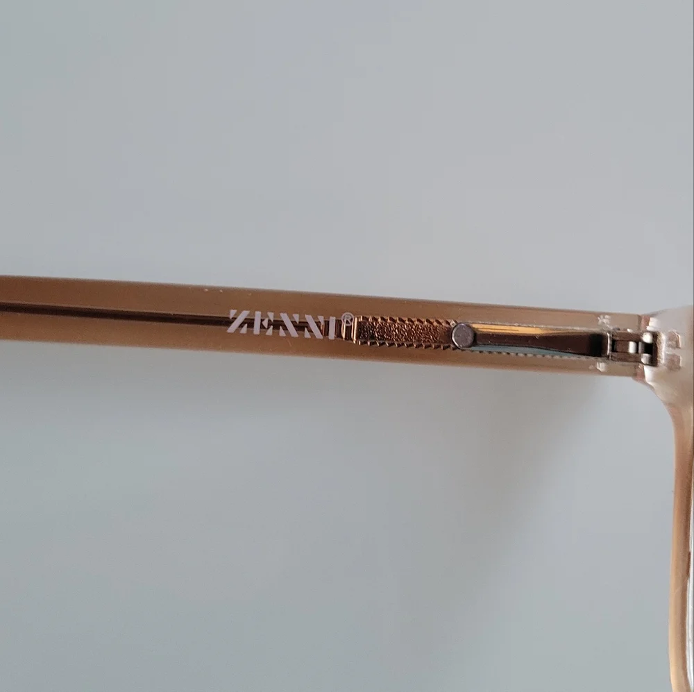 Zenni Rectangle Eyeglasses In Champagne
